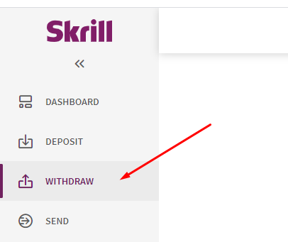 Withdraw money from Skrill