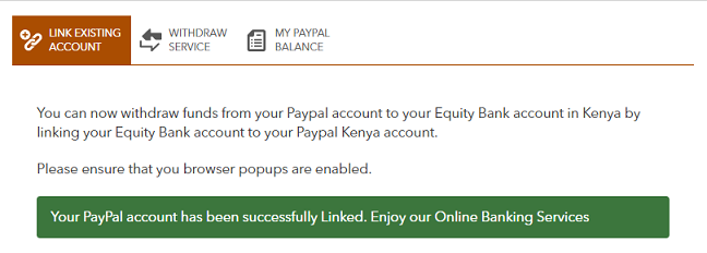 PayPal Successfully Linked to Equity